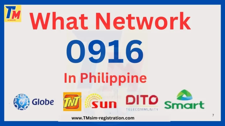 0916 What Network Philippine? Globe or Smart