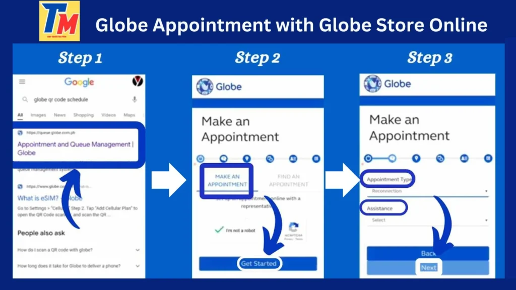 Globe Appointment with Globe Store Online