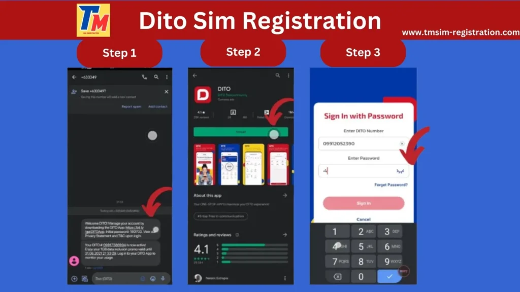 DITO SIM Registration via Web Portal