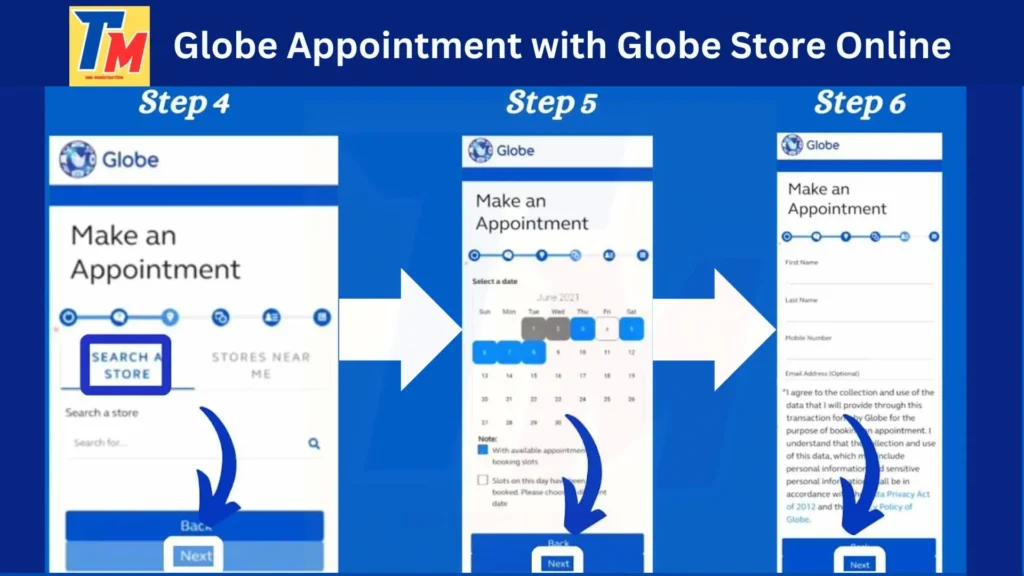 Globe Appointment with Globe Store Online