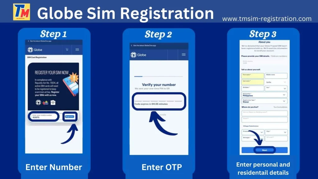 Steps for Globe SIM Card Registration with Link 