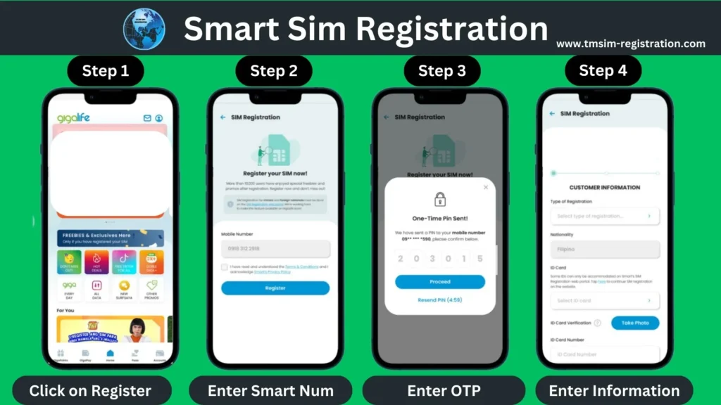 Smart SIM Registration via GigaLife App